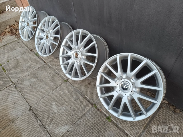 ОРИГИНАЛНИ алуминиеви джанти 17' 5x112 57,1 ФОЛКСВАГЕН GOLF 5 GT / VOLKSWAGEN TOURAN JETTA CADDY, снимка 6 - Гуми и джанти - 55102559