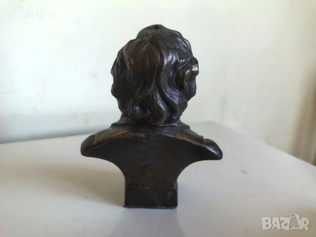 Колекционерски Бронзов Бюст - Фредерик Шопен, снимка 3 - Антикварни и старинни предмети - 54350503
