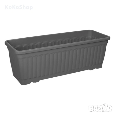 Сандъче за цветя 50.5 x 18.5 x 17 см, сандъче с подложка, снимка 2 - Саксии и кашпи - 54574084