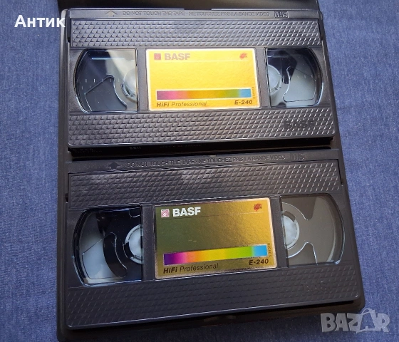 Видеокасети BASF E - 240 HIFI Professional в Кутия / BASF VCC 480 Stereo, снимка 6 - Колекции - 54096851
