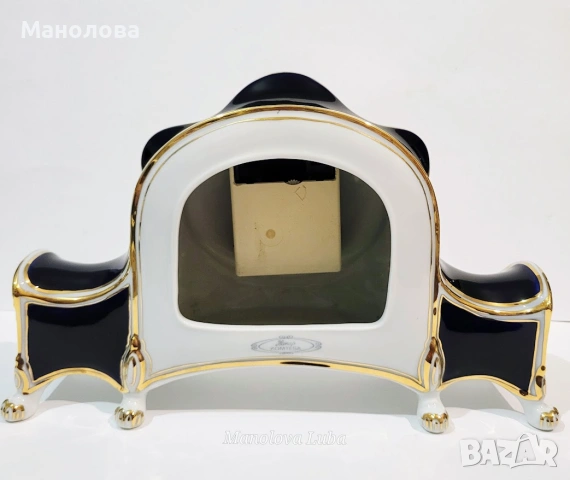 Порцеланов настолен часовник Royal Dux Bohemia Komtesa в стил Empir., снимка 4 - Други ценни предмети - 55255737