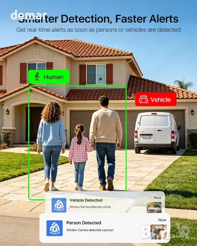 3MP WiFi камера за прозорец с магнитен монтаж и нощно виждане, снимка 8 - HD камери - 55321375