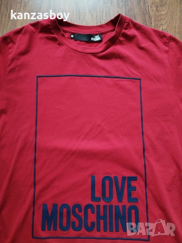 love moschino - страхотна мъжка тениска M, снимка 2 - Тениски - 55001165
