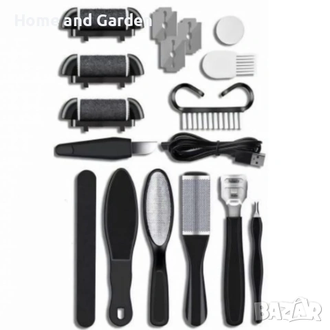 Електричска пила за крака - пълен комплект за базов педикюр, снимка 10 - Електрически пили за пети - 54026990