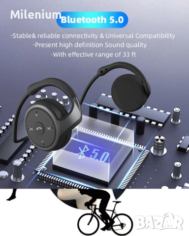 Хендсфри Bluetooth 5.0 слушалки, снимка 5 - Bluetooth слушалки - 54909677