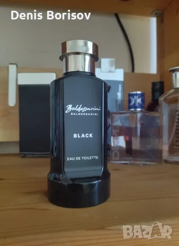 Парфюм Baldessarini Black – остатък около 56 мл (3/4 от 75 мл) / Бартер