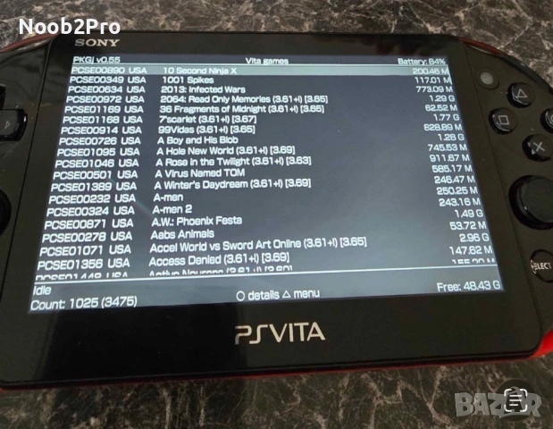 Sony Play Station PS Vita PCH-2000 (Slim) МОДНАТА, снимка 8 - PlayStation конзоли - 54258035