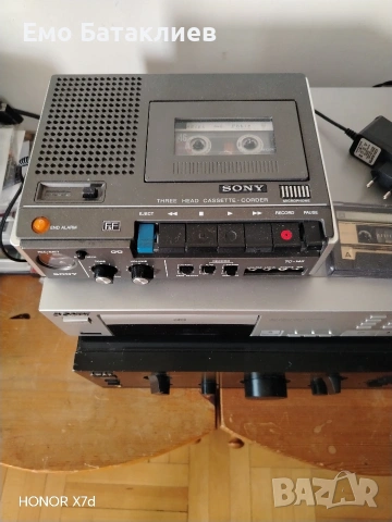 sony three Head kassette corder. 