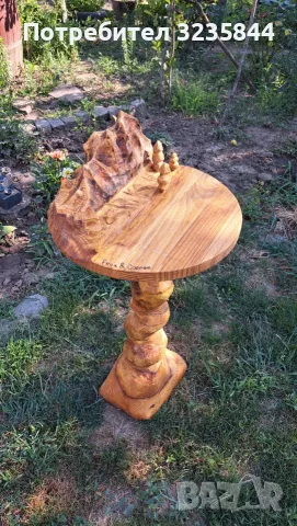 Дървена масичка за кафе , снимка 5 - Маси - 55345161