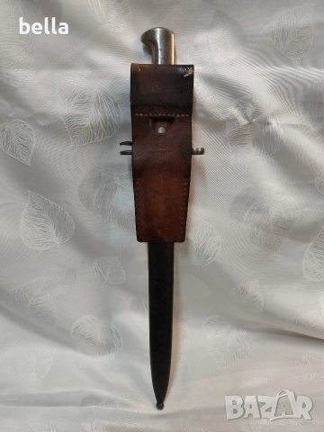 Оригинален швейцарски щик за пушка Schmidt-Rubin, модел 1889 г., снимка 9 - Антикварни и старинни предмети - 54112759