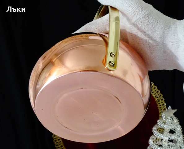 Меден чайник бон-бон,чиста червена мед,1 литър. , снимка 7 - Антикварни и старинни предмети - 54670690