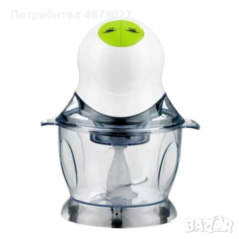 Чопър Rosberg, 400W, 1L, 2 скорости, бяло-зелен, 2 ГОДИНИ ГАРАНЦИЯ, снимка 4 - Чопъри и пасатори - 55585576