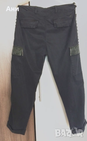 Mason's нов черен дамски панталон с еластан, снимка 2 - Панталони - 54141328