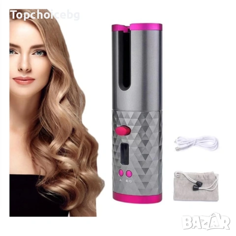 Керамична преса за коса, безжична, USB кабел, 200 ℃, 2 в 1, снимка 4 - Продукти за коса - 55050588