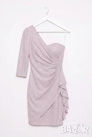 Рокля “Lavender Glitter Elegance” – брокатена лилава рокля арт.1863, снимка 4 - Рокли - 55671388