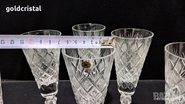 кристални чаши , снимка 4 - Антикварни и старинни предмети - 53959902