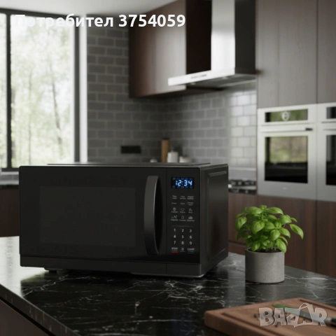 Микровълнова фурна MUHLER MO-7059D 25L, черна, дигитална, снимка 4 - Микровълнови - 55182482