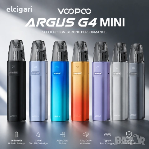 VooPoo Argus G4 Mini Pod Kit 1650mAh 3.5ml - Стартов комплект