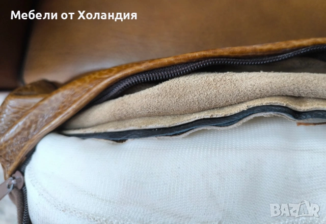 Малък кожен фотьойл, снимка 9 - Дивани и мека мебел - 54967394