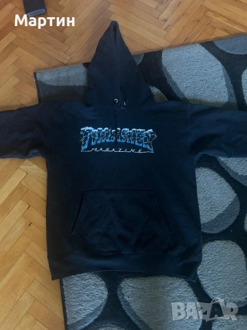 Thrasher Ice black hoody, снимка 2 - Суичъри - 54821191
