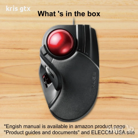 ELECOM JAPAN Huge Trackball Mouse 8 бутона МИШКА, снимка 7 - Клавиатури и мишки - 54401286