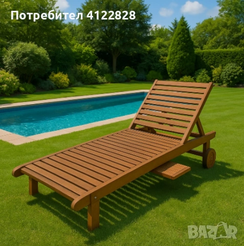 шезлонг, снимка 2 - Градински мебели, декорация  - 54839470