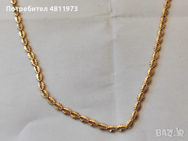 Златна верижка синджир 10 Карата, снимка 3 - Колиета, медальони, синджири - 54675447