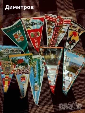 Лот от 9 знаменца от различни държави, снимка 6 - Антикварни и старинни предмети - 54101988