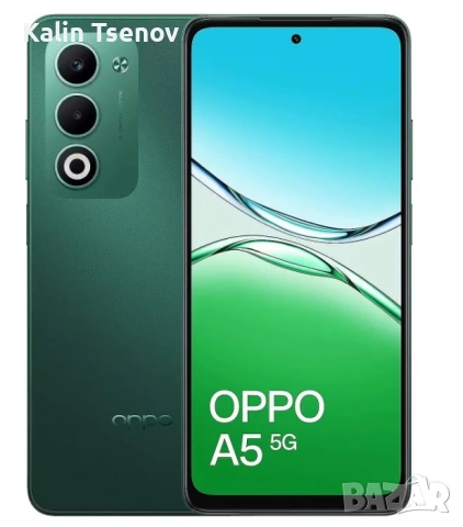 Мобилен телефон OPPO A5, 4GB RAM, 128GB, 5G Черен/Зелен, снимка 4 - Други - 54838314