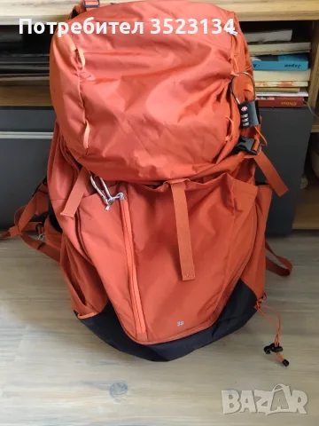 QUECHUA РАНИЦА ЗА ПЛАНИНСКИ ПРЕХОДИ MH500, 38 ЛИТРА, КАФЯВА