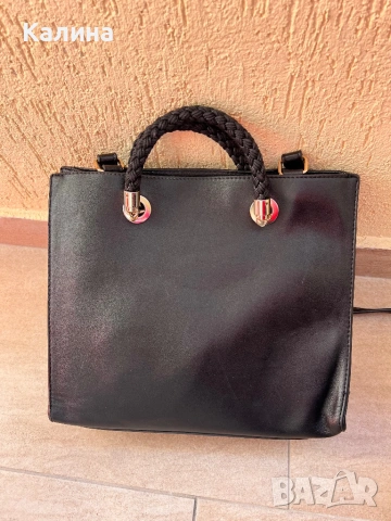 Черна елегантна чанта, снимка 6 - Чанти - 53973922