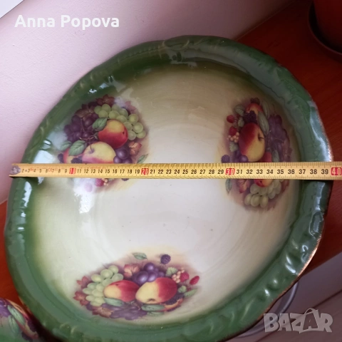 Декоративна керамична кана и леген , снимка 3 - Декорация за дома - 53992002