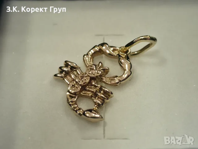 Златна висулка Скорпион 14К / 1,65 гр. 