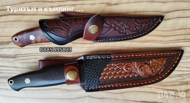 Ловни ножове / дамаска стомана /, снимка 3 - Ножове - 55466745