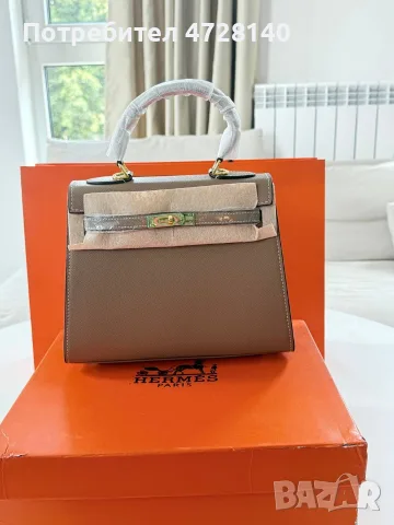 Дамска чанта Hermes размер 27 см, снимка 4 - Чанти - 55602356