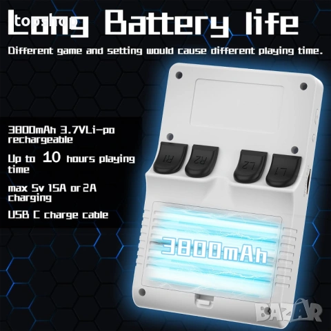 Нова запечатана ретро конзола R40S PRO – 30,000 игри в джоба ви (256GB)  , снимка 3 - Други игри и конзоли - 54299634