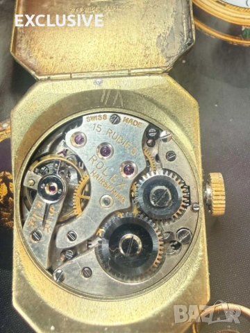 Винтидж Rolex tank - 1930 г., снимка 6 - Мъжки - 54138955
