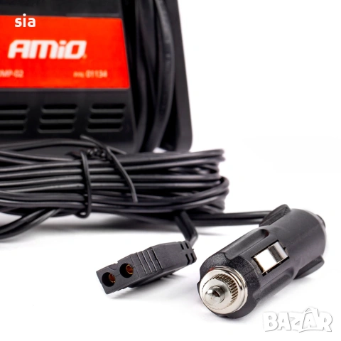 Компресор за гуми, 12V - 220V, 3 адаптера, снимка 3 - Аксесоари и консумативи - 29586558