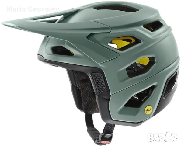 КАСКА UVEX REVOLT MIPS MOSS GRN-BLACK M 57-61, снимка 2 - Спортна екипировка - 55453746