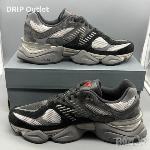 !НОВИ! New Balance 9060 | Black/Castlerock Grey | + КУТИЯ, снимка 2 - Маратонки - 55283879