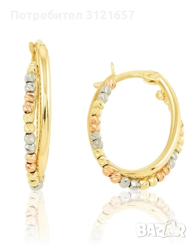 Златни обеци , снимка 4 - Обеци - 54266901