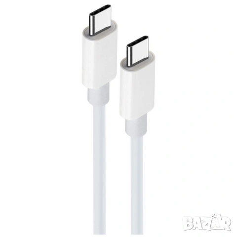 Кабел за данни 1TECH USBCC-1M, Type-C към Type-C, PD30W, 1.0m, Бял, снимка 4 - USB кабели - 54364736