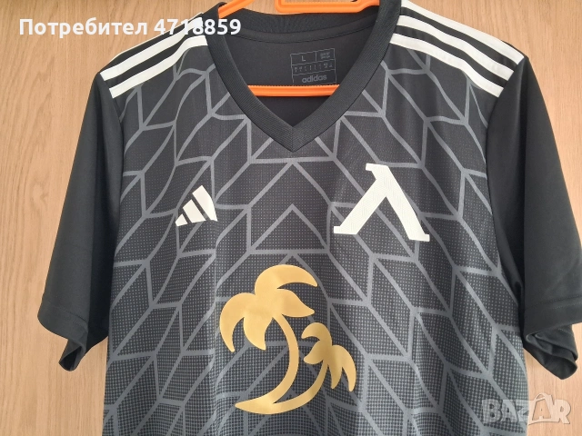 Черната фланелка ADIDAS на ПФК "Левски" 1914, снимка 13 - Футбол - 54490595