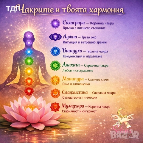 Гривна "Хармония 7 чакри" , снимка 4 - Гривни - 53978770