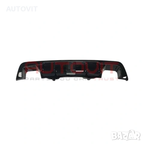 Дифузьор за задна броня BMW E60 / E61 M пакет с F1 стоп – черен гланц, с щипки, снимка 2 - Аксесоари и консумативи - 55005919