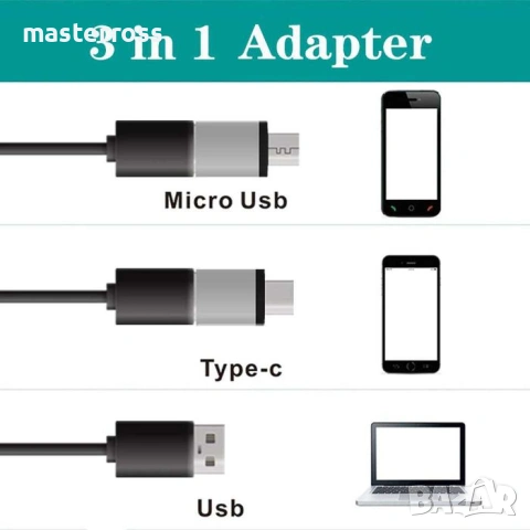 USB микроскоп 1600X с регулируемо LED осветление и стойка, снимка 7 - Друга електроника - 55237296
