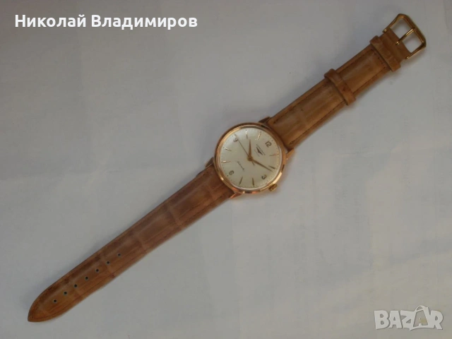 Longines автоматичен 18 к.масивно златен часовник мъжки ръчен, снимка 14 - Мъжки - 55112171