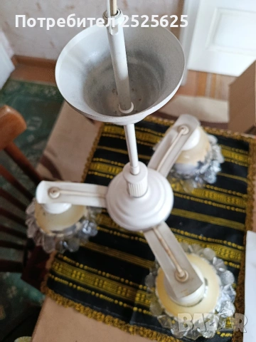 Стар полилей, снимка 4 - Лампи за таван - 54186326