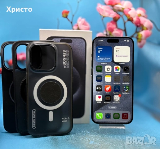 Apple iPhone 15 Pro, 128GB, 5G, Blue Titanium , снимка 3 - Apple iPhone - 54177446