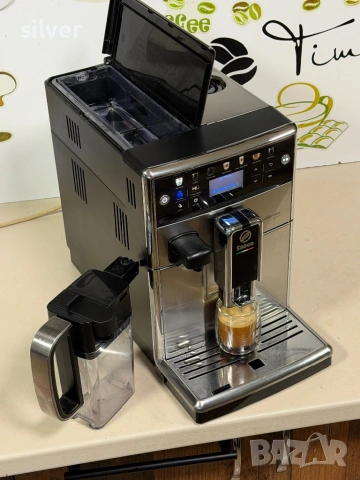Кафемашина кафе автомат Saeco PicoBarista de luxe с гаранция, снимка 4 - Кафемашини - 54724195